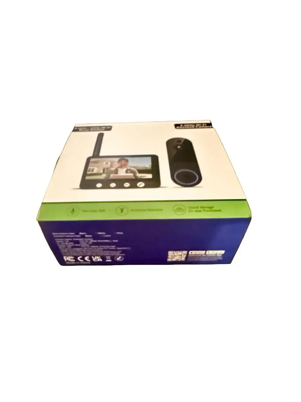 2.4GHz Wi-Fi Base  Doorbell Camera System with Station and Indoor Monitor